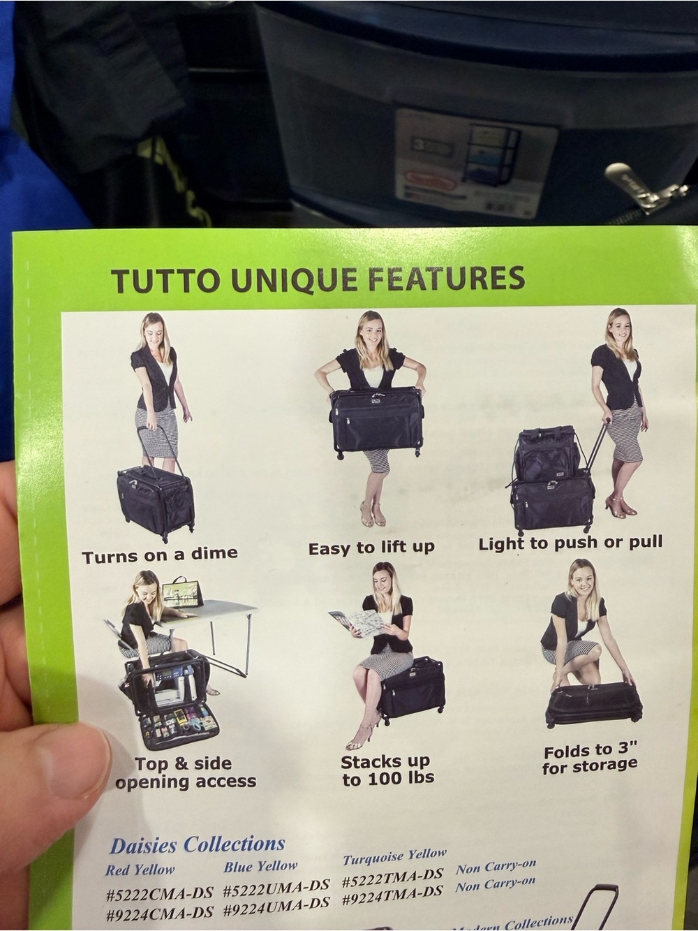 Tutto brand, sewing machine travel case. Never used retails 399 carry on size - Picture 8 of 16